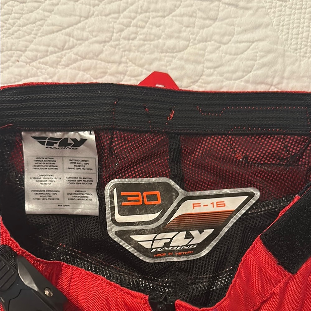 Fly Racing Red F-16 Pants - Picture 2 of 4